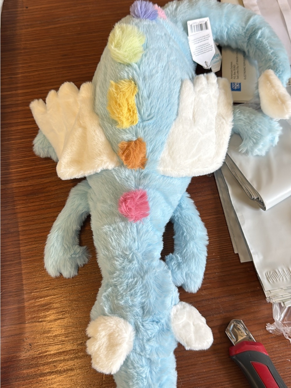 Sky Dragon Plush full size stuffed animal New with Tags and dust Bag.